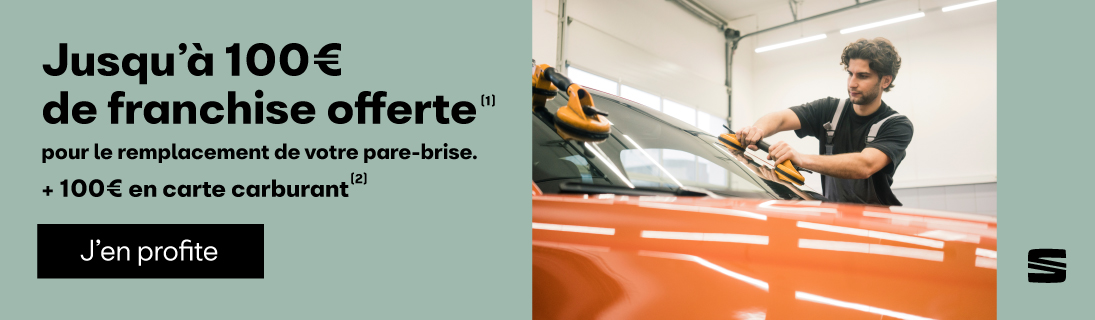 Bannière Pare-brise 100€ carte carburant